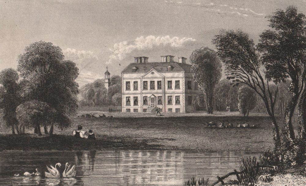 Bedgebury, Goudhurst, Kent. The seat of Francis Law Esqr. SALMON 1829 print